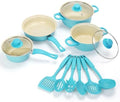 Non-Stick Cookware Set, 13 Piece Set Portable Lightweight Cast Iron