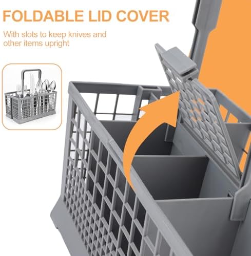 Tbest Dishwasher Silverware Basket, 7 Compartments 9.5 x 5.4 x 4.8