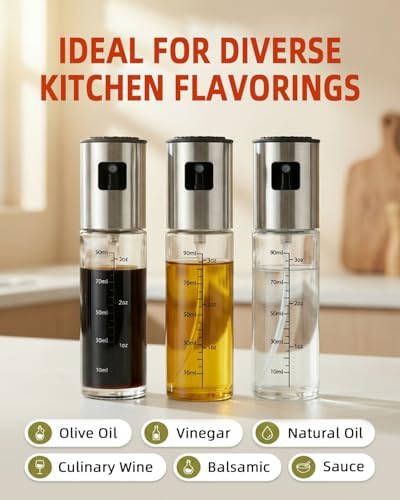 3.5oz/100ml Olive Oil Sprayer, Stainless Steel