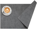 DOLOPL Placemats Set of 6, Reversible Faux Leather Place Mats