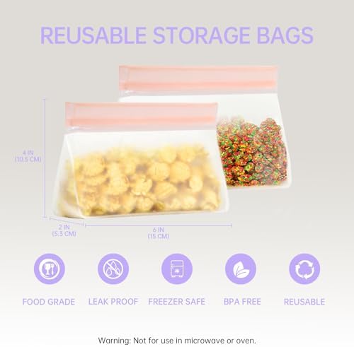 JBGOYON Bento Box and Lunch Bag Set, Purple
