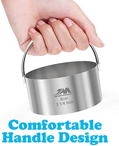 5 Pieces Stainless Steel Circle Biscuit Cutter
