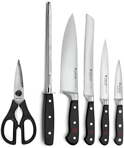 Wusthof Classic 7 Piece Knife Set, Acacia Block