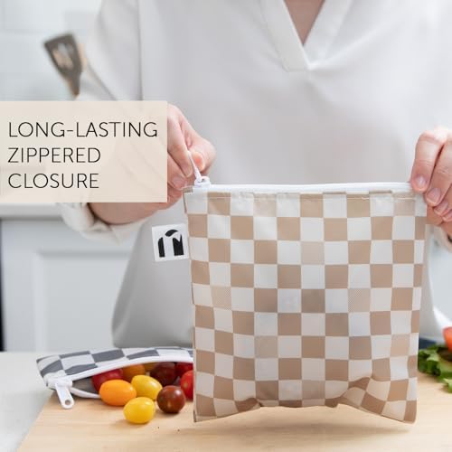 Roamio Reusable Snack Bags, 4-Pack, Fabric