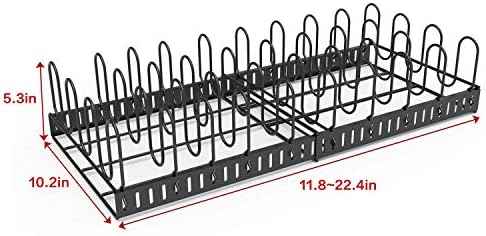 Expandable Adjustable Food Container Lid Organizer