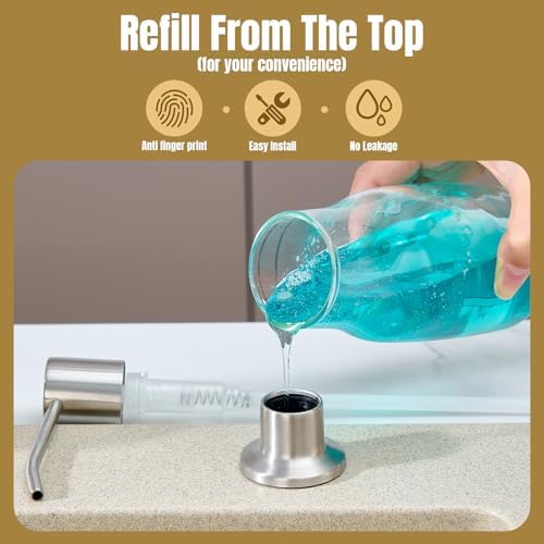 Built in Soap Dispenser for Kitchen Sink Countertop