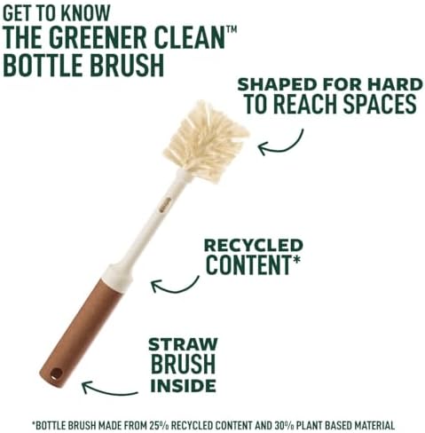 Scotch-Brite Bottle and Straw Brush Set, 2 Replaceable Heads