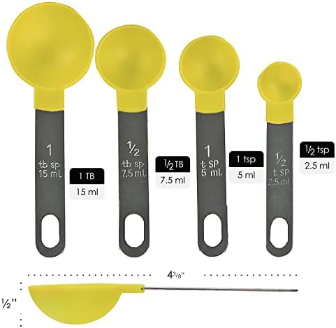 Reston Lloyd 8pc Measuring Cups & Spoons for Dry & Liquid Ingredients