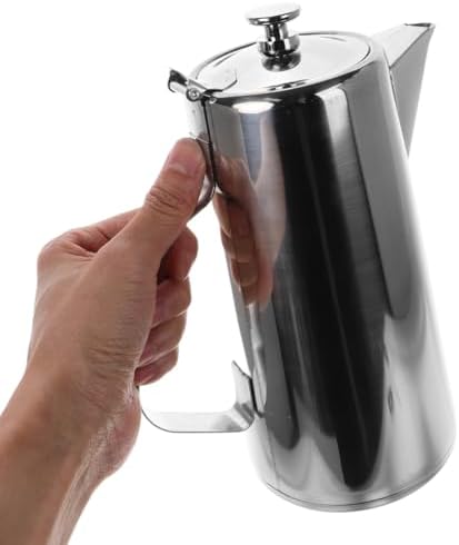 VOSAREA Stainless Steel Water Pitcher with Lid 2L Large Capacity Milk