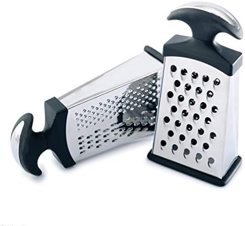 Norpro Mini Grip-EZ Slim Grater with 3 Surfaces, Silver