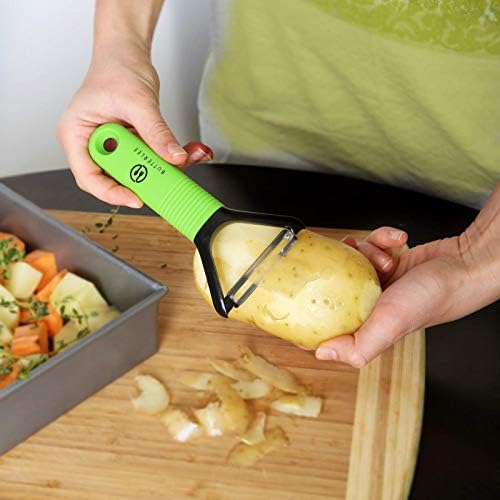 Vegetable Peeler trio set by BUTTERLEE. Potato, apple, fruit, kiwi