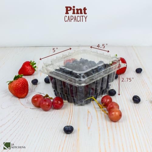 Plastic Berry Containers - 35 Pack