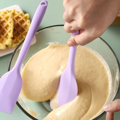 8 Pack Mini Silicone Spatula Set, 8.3 Inch Small Rubber Spatula Heat