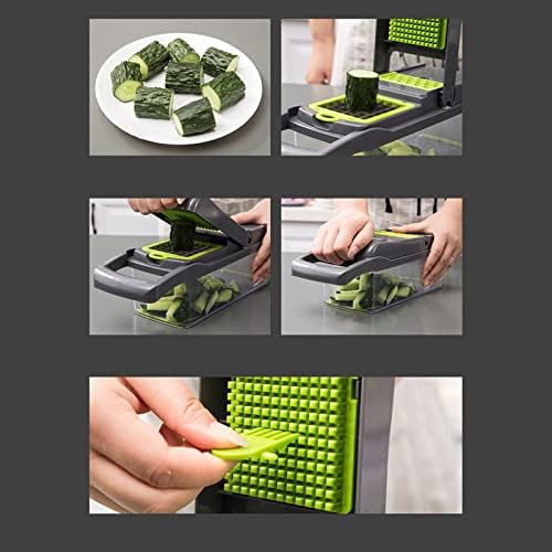 4in1 Vegetable and Fruit Chopper, Manual Spiralizer
