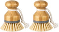 MR.SIGA Bamboo Dish Scrub Brush, Pack of 2