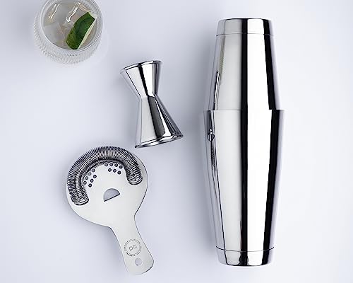 Heavy Duty Bar Jigger, Stainless Steel Cocktail Measuring Jigger With
