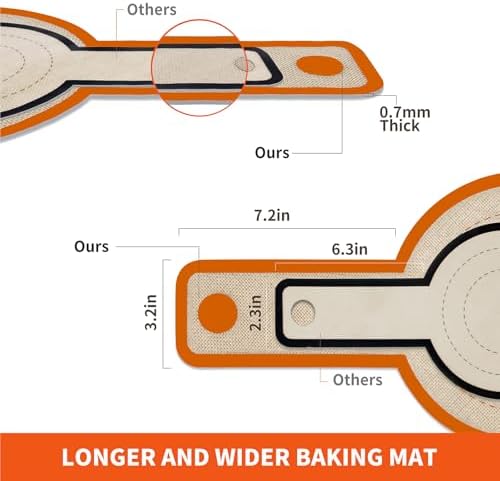 PLAPITATE Silicone Bread Sling for Dutch Oven Liner, Non Stick 2 PCS