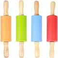 Mini Rolling Pins Set of 4, Nonstick Silicone 8.9 Inch