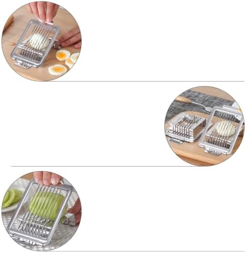 Egg Slicer with 8 Cutting Wires One-press Uniform Slices Stainless