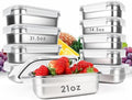 10PCS 304 Stainless Steel Food Storage Containers with Lids