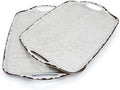 TP Melamine Serving Trays with Handles, 19" x 12", Set of 2, Rustic