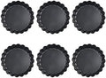 4 Inch Quiche Pans Set with Removable Bottom High Carbon Steel Tart