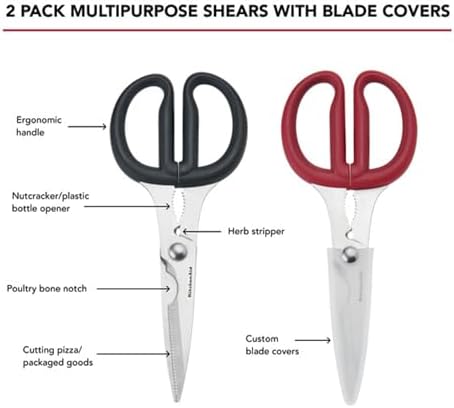 KitchenAid Multipurpose Shear Set, Versatile Scissors with Nutcracker