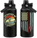 Fufandi Fishing Gifts for Men, Fisherman Gift, Fishing Water Bottle