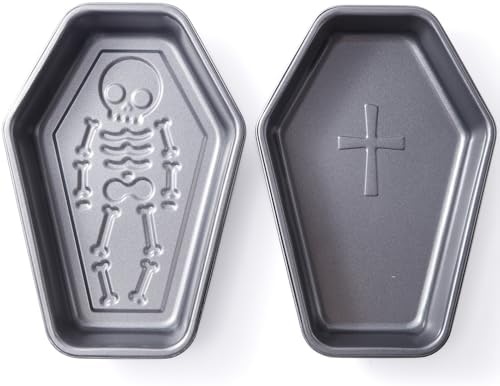 Coffin Cake Pan Set, 10 x 6.9 in Carbon Steel Molds, 2 Pack