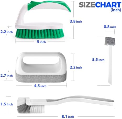 Holikme Cleaning Brush Set, 7 Pack, Green