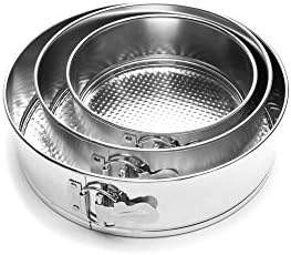 Fox Run Springform Pan Set, Tin-Plated Steel, 3-Piece