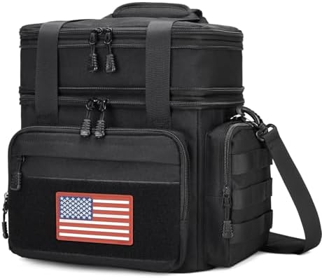 Gafetrey Tactical Lunch Box for Men - Large Lunch Bag Double Deck