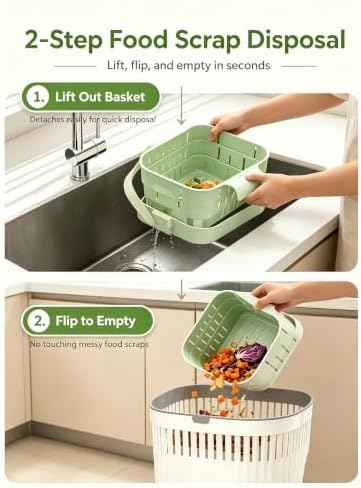Foldable Hanging Sink Drain Basket, Detachable