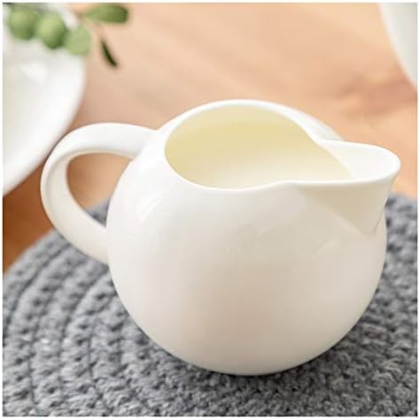 Gravy Bowl Classic Creamer Set for Coffee and Tea White Porcelain