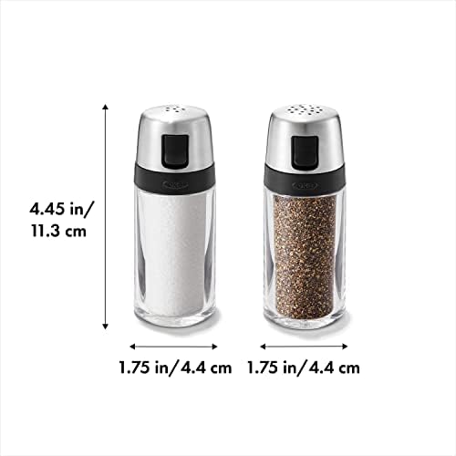 OXO Good Grips Salt and Pepper Shaker Set, Twist-Off Lid