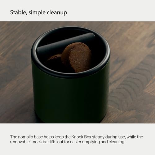 Fellow Espresso Knock Box with Lid for Puck Disposal, Dishwasher Safe