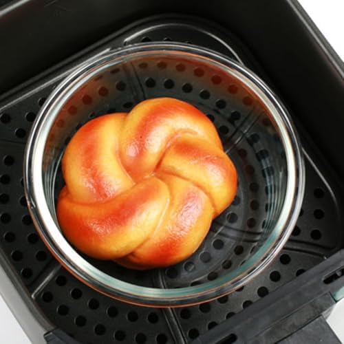 CALLARON 2pcs Glass Mixing Bowls for Baking and Air Fryer Use Xmas