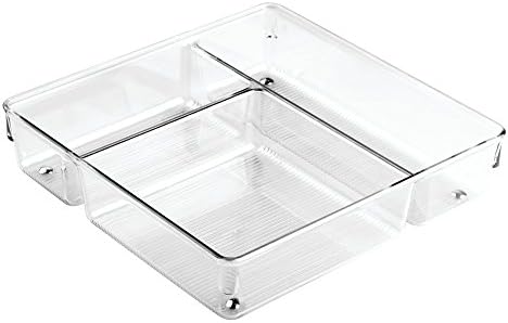 InterDesign Linus Kitchen Drawer Organizer for Silverware, Spatulas