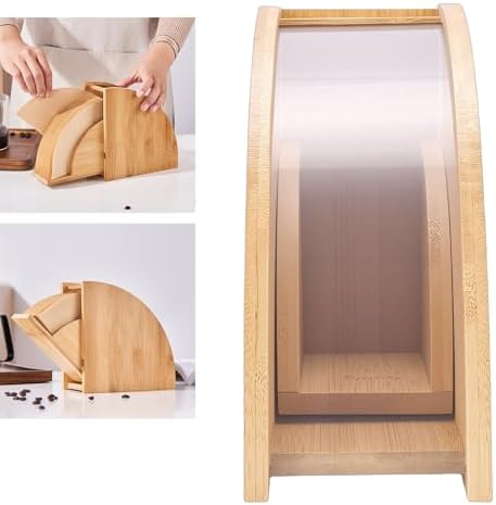 Pissente Coffee Filter Paper Stand, Fan Shaped Coffee Paper Storage