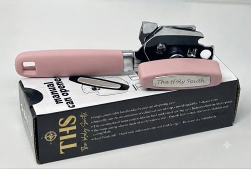 Heavy Duty Stainless Steel Can Opener Manual with Bottle Opener - Rust