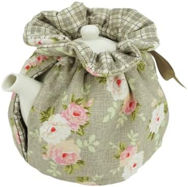 KKEKOS Tea Cozy Cotton Vintage Floral Tea Cosy for Teapots Keep Warm