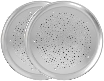 Nordic Ware Naturals 16" Air Crisp Perforated Aluminum Pizza Pan, Set