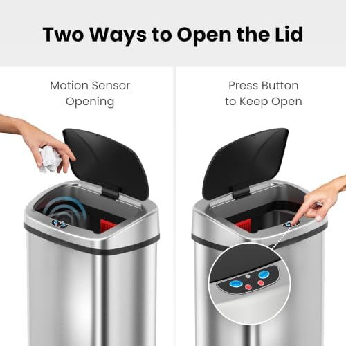 iTouchless 24 Gallon Motion Sensor Trash Can