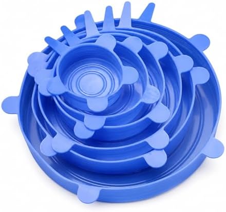 Reusable Silicone Stretch Lids, 6 Pack, Multicolor
