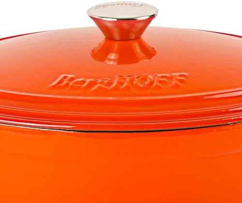 Berghoff Neo 5Pc Enameled Cast Iron Cookware Set, Orange Pots & Pans