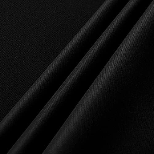 sancua 2 Pack Black Tablecloths 60x102 Inch for 6 Feet Rectangle