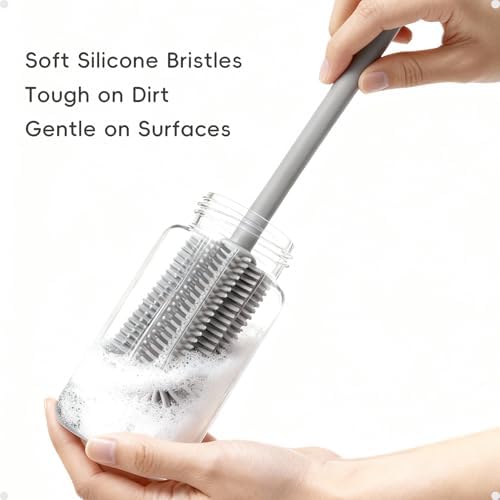 Silicone Cleaning Brush Kit,Water Bottle and Straw Cleaner Brush Set