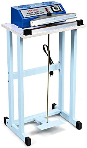 Goplus 110V 12" Foot Pedal Impulse Sealer with Cutter