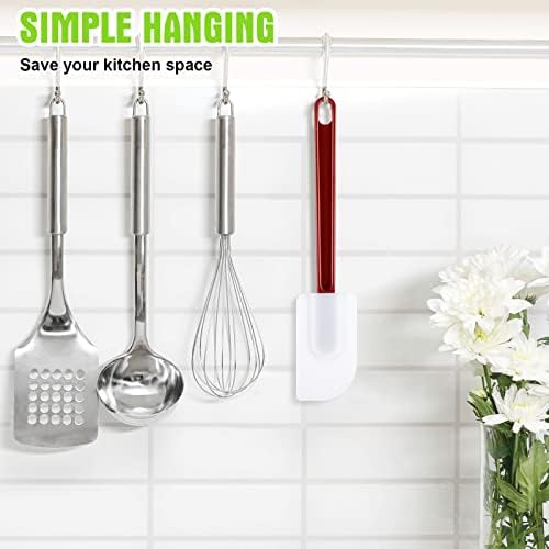 Meekoo 5 Pcs 10 Inch Silicone Spatula Set