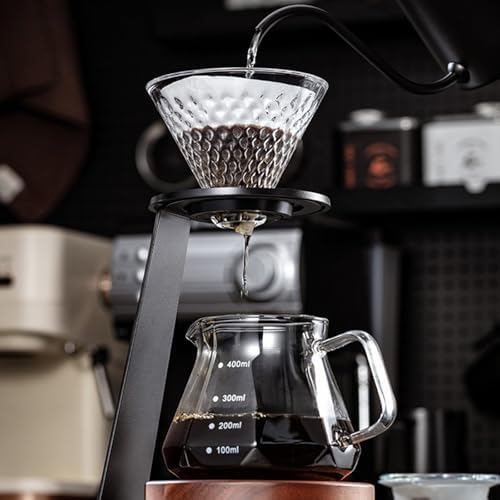 Stylish Coffee Dripper Set with Metal Stand for Pouring Over